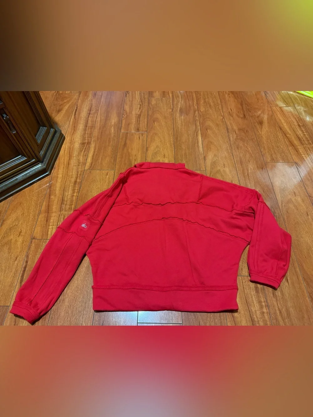 ALO yoga  women’s Red Hoodie Sweatshirt - Brand Unknown